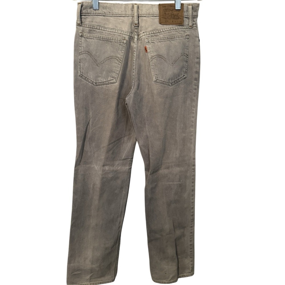 VTG Levi's 805 Orange Tab Gray Wash Jeans Cotton Denim Straight 29x32 - Picture 3 of 13